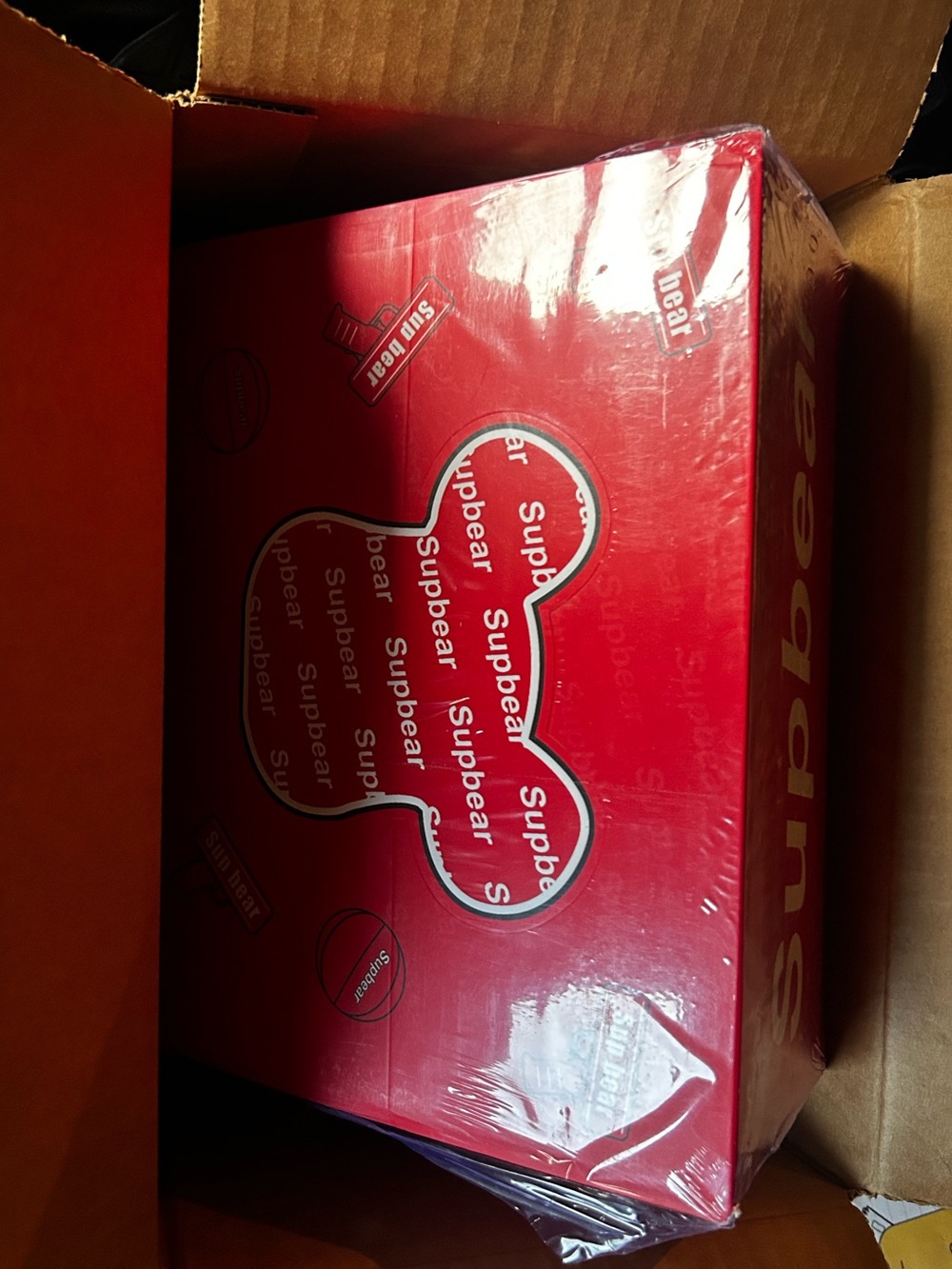 Brand new, unopened box of 12 collectible Supbear blindbox keychains